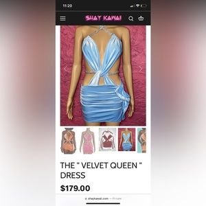 White velvet cut out dress from Shay Kawaii